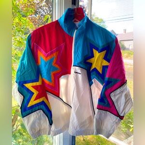 vintage head brand star oversized jacket